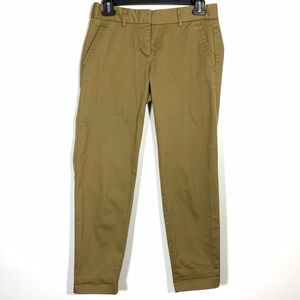 J. Crew Skimmer Olive City Fit Pants